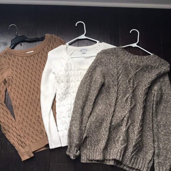 Sweaters - 3 Like new sweaters from various brands!